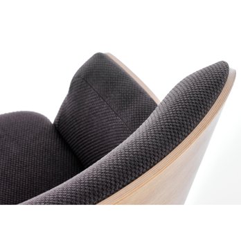 Kreslo CHALLUET dub/čierna 9