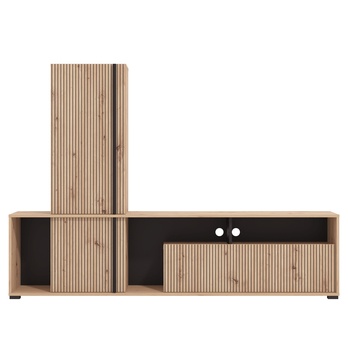 Obývacia stena CHANIA dub artisan/čierna 3