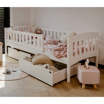 Posteľ s roštom CHAOL biela, 80x180 cm 4