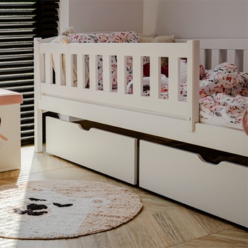 Posteľ s roštom CHAOL biela, 80x180 cm 6