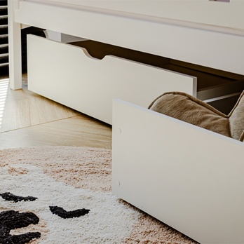 Posteľ s roštom CHAOL biela, 80x180 cm 7