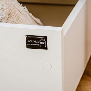 Posteľ s roštom CHAOL biela, 80x180 cm 8