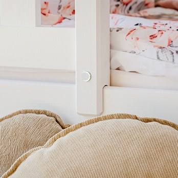 Posteľ s roštom CHAOL biela, 80x180 cm 9