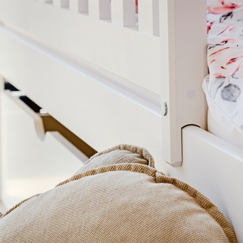 Posteľ s roštom CHAOL biela, 80x180 cm 10