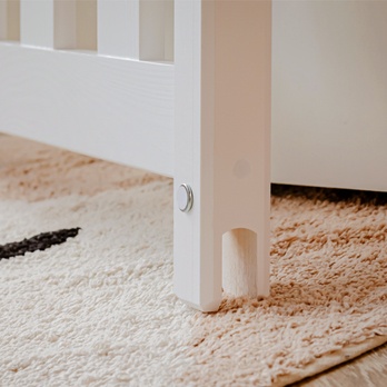 Posteľ s roštom CHAOL biela, 80x180 cm 11