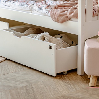 Posteľ s roštom CHAOL biela, 80x180 cm 12