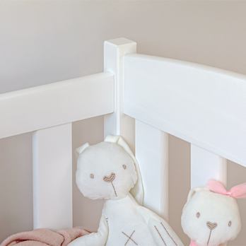 Posteľ s roštom CHAOL biela, 80x180 cm 13