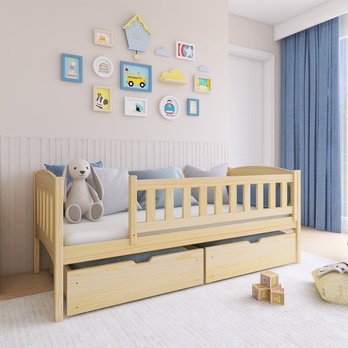 Posteľ s roštom CHAOL borovica, 80x180 cm 1