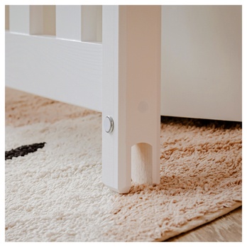 Posteľ s roštom CHAOL biela, 80x190 cm 3