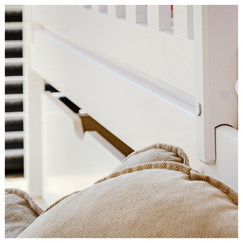 Posteľ s roštom CHAOL biela, 80x190 cm 6