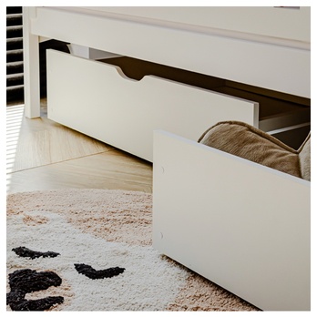 Posteľ s roštom CHAOL biela, 80x190 cm 10