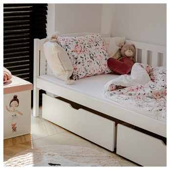 Posteľ s roštom CHAOL biela, 90x190 cm 7