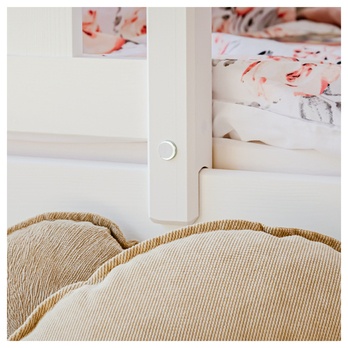 Posteľ s roštom CHAOL biela, 80x200 cm 8