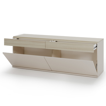 TV komoda  CHARLIE piesková/dub barista 2