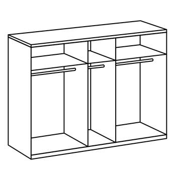 Šatníková skriňa CHASE 566 biela 2