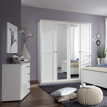 Komoda CHASE biela, 4 zásuvky, 1 dvierka 1