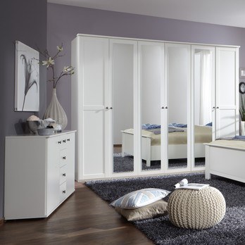 Komoda CHASE biela, 4 zásuvky, 2 dvierka 1