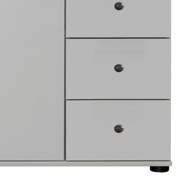 Komoda CHASE biela, 4 zásuvky, 1 dvierka 3