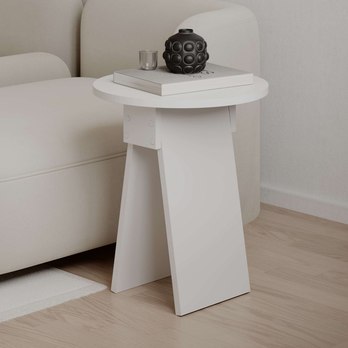 Prístavný stolík CHEN biela 2