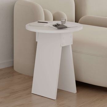 Prístavný stolík CHEN biela 3