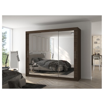 Šatníková skriňa CHENG čokoládovo hnedá 1