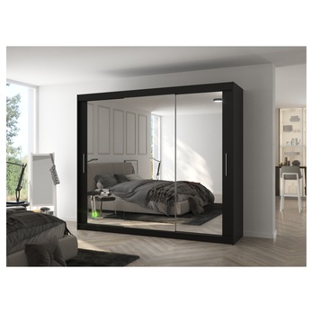 Šatníková skriňa CHENG čierna 1