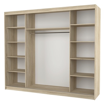 Šatníková skriňa CHENG dub sonoma 2