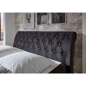 Posteľ boxspring CHERYL čierna, 180x200 cm 1