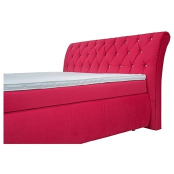 Posteľ boxspring CHERYL červená, 180x200 cm 2