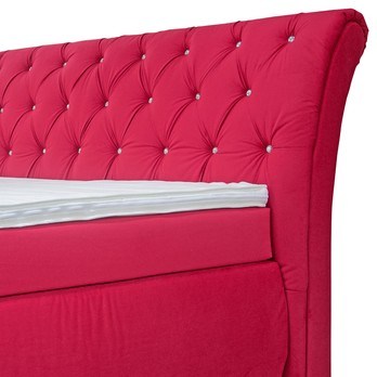 Posteľ boxspring CHERYL červená, 180x200 cm 3