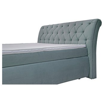 Posteľ boxspring CHERYL svetlosivá, 180x200 cm 2