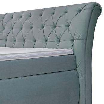 Posteľ boxspring CHERYL svetlosivá, 180x200 cm 3