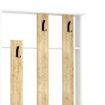 Predsieňová zostava CHESTER biela/dub 2