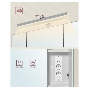 Kúpeľňová skrinka CHIC 2 biela 5