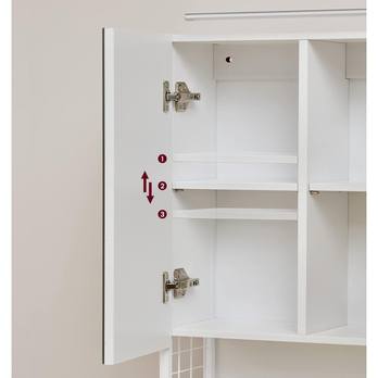 Zrkadlová skrinka s osvetlením CHIC biela 5