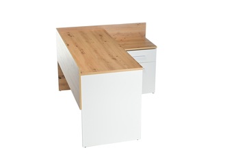 Písací stôl CHILLE dub artisan/matná biela 5