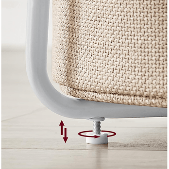 Prístavný stolík CHIP biela/béžová 2