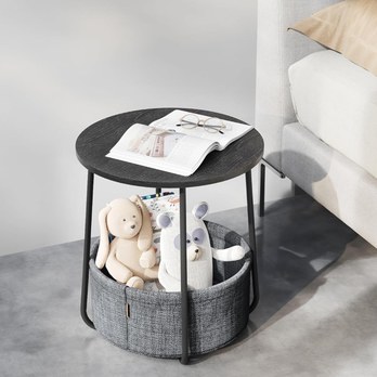 Prístavný stolík CHIP čierna/sivá 1