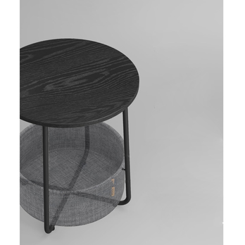 Prístavný stolík CHIP čierna/sivá 2