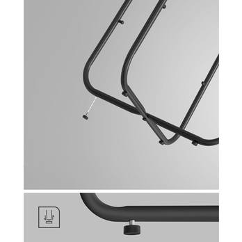 Prístavný stolík CHIP čierna/sivá 4