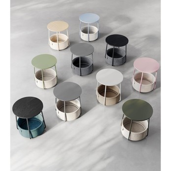 Prístavný stolík CHIP čierna/sivá 6