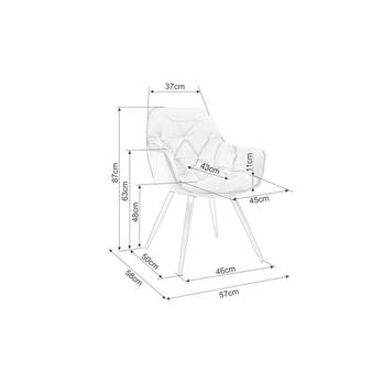 Jedálenská stolička CHIRRY 8 horčicová 2