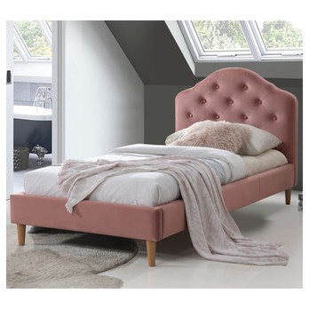 Posteľ s roštom CHLUI I staroružová, 90x200 cm 1