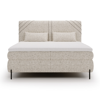 Posteľ s matracom a topperom CHOCO béžová, 140x200 cm 5