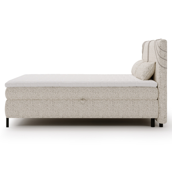 Posteľ s matracom a topperom CHOCO béžová, 140x200 cm 6