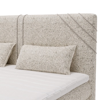 Posteľ s matracom a topperom CHOCO béžová, 140x200 cm 7