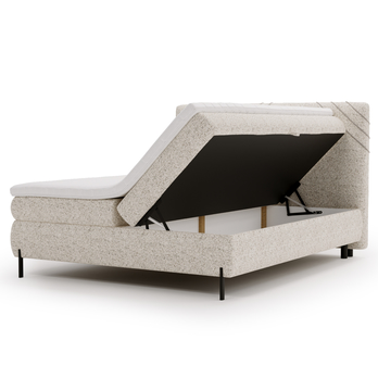 Posteľ s matracom a topperom CHOCO béžová, 160x200 cm 2