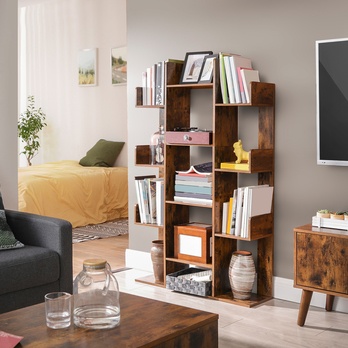 Regál CHRIS hnedá 1