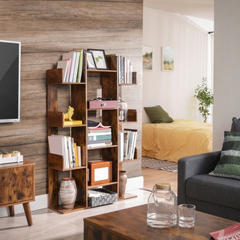 Regál CHRIS hnedá 6