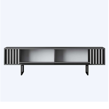 TV stolík CHROME LINE antracitová/čierna 2